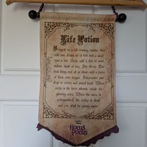 Life Potion Wall Hanging - Cream and Purple